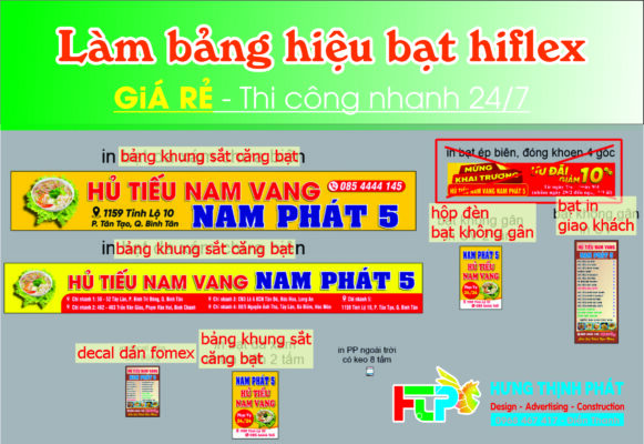 Làm biển hiệu bạt giá rẻ