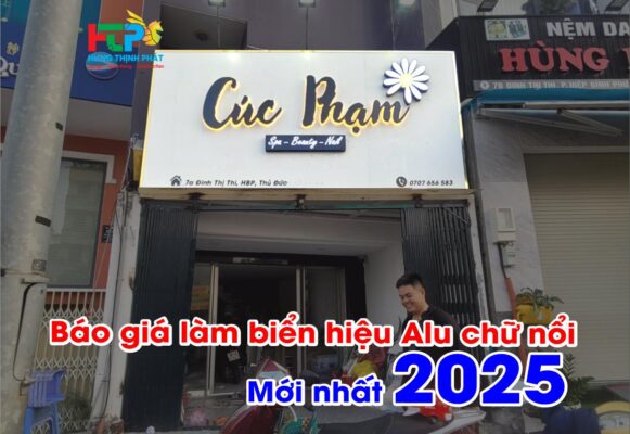 Báo giá làm biển hiệu alu mới nhất 2025